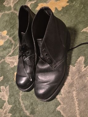 Men's Black Leather Chukka Boots